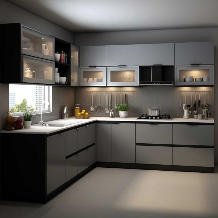 L-Shaped Kitchen 4